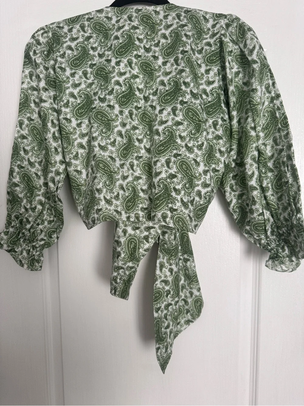 FAITHFULL THE BRAND New With Tags Paisley Jacinta Tie-Front Crop Blouse